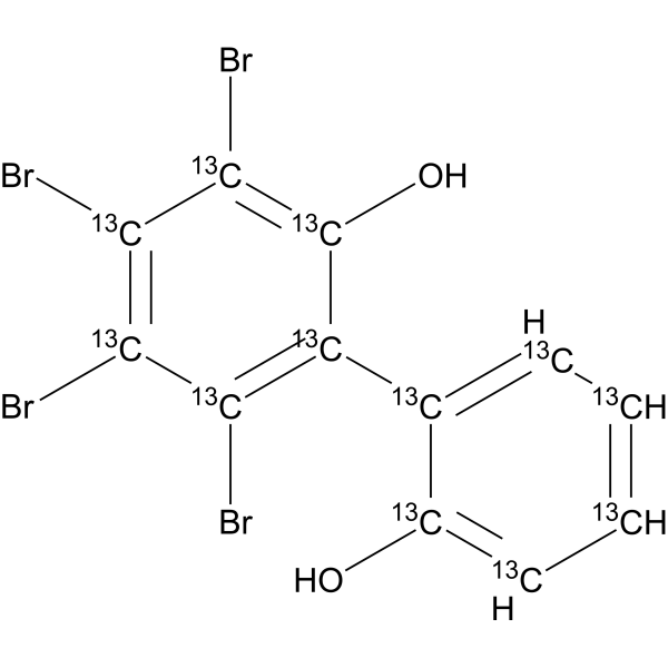 3,4,5,6-Tetrabromo[1,1′-biphenyl]-2,2′-diol-13C12